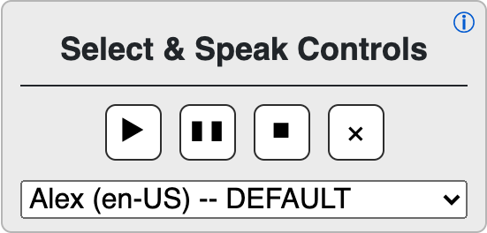 Select & Speak Control Overlay